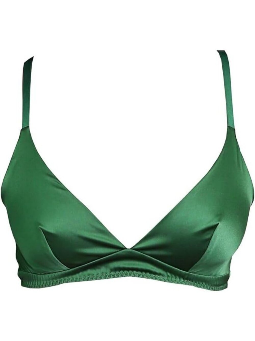 Soft Silk Wireless Bralette - Smooth Satin Comfort Top for Women